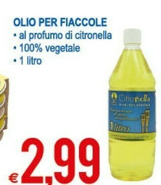 MD Discount Olio Per Fiaccole Al Profumo Di Citronella offerta