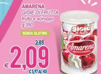 MD Discount Gioie di frutta Amarena Frutto E Sciroppo offerta