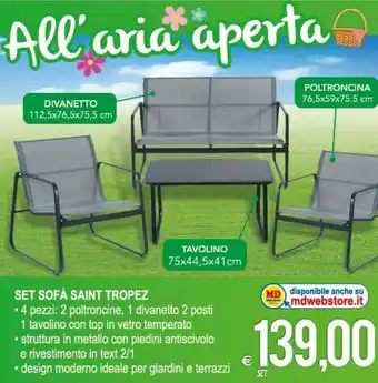 Set Sofà Saint Tropez