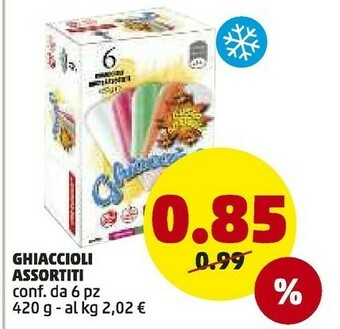 PENNY Ghiaccioli Assortiti offerta