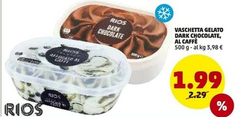 PENNY Rios Vaschetta Gelato Dark Chocolate offerta
