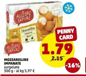 PENNY Mozzarelline Impanate offerta