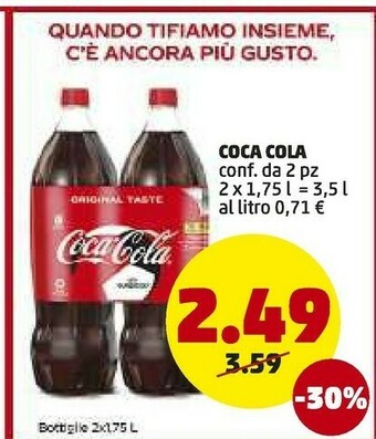 PENNY Coca Cola Coca Cola offerta