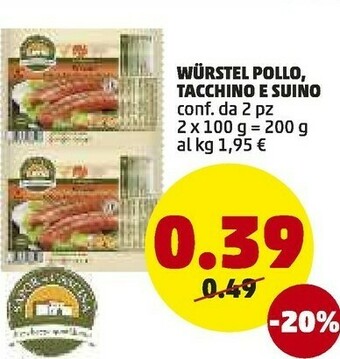PENNY Wurstel Pollo offerta