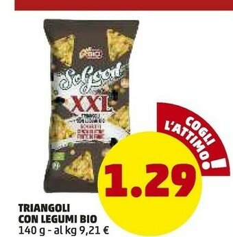 PENNY Triangoli Con Legumi Bio offerta