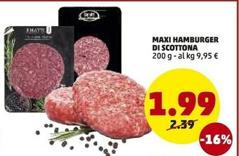 PENNY Maxi Hamburger Di Scottona offerta