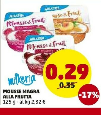 PENNY Milkeria Mousse Magra Alla Frutta offerta