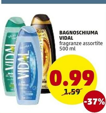 PENNY Vidal Bagnoschiuma offerta