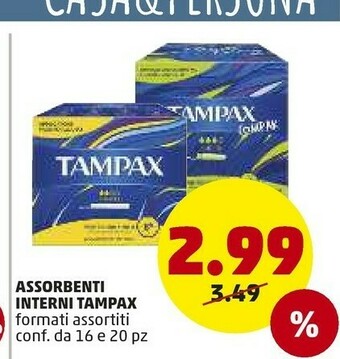 PENNY Tampax Assorbenti Interni offerta