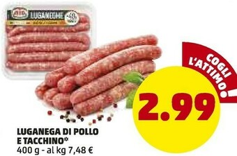 PENNY Luganega Di Pollo E Tacchino offerta