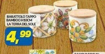 Risparmio Casa Barattolo Tappo Bamboo offerta