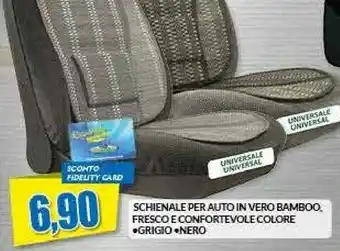 Risparmio Casa Schienale Per Auto In Vero Bamboo Fresco E Confortevolecolore offerta