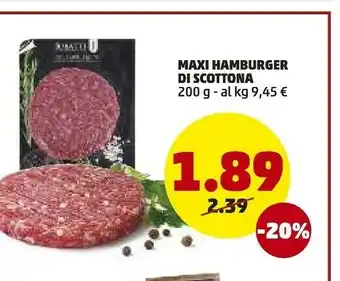 PENNY Maxi Hamburger Di Scottona offerta