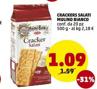 PENNY Mulino Bianco Sfoglia Di Grano Crackers Salati 500 G(ml) offerta