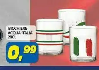 Risparmio Casa Bicchiere Acqua Italia offerta