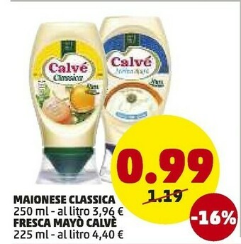 PENNY Calvè Maionese Classica offerta