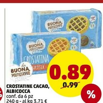 PENNY Crostatine Cacao offerta