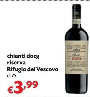 Pam Rifugio Del Vescovo Chianti Docg Riserva offerta
