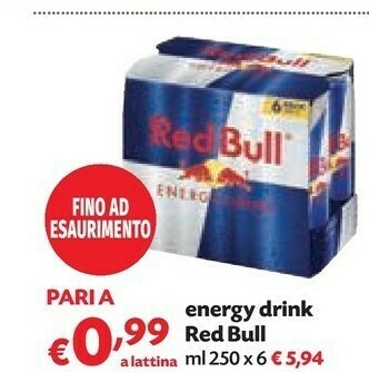 Pam Red Bull Energy Drink offerta