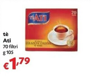 Pam Tè ati Tè Della Colazione Italiana Tè Nero 105 G(ml) offerta