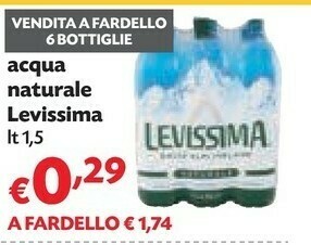 Pam Levissima Acqua Minerale Naturale offerta