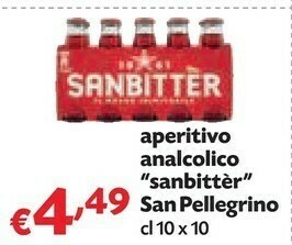 Pam San Pellegrino Sanbittèr 1000 G(ml) offerta