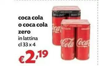 Pam Coca Cola Coca-Cola - Coca-Cola Zero offerta