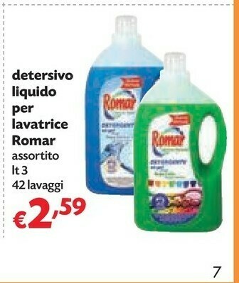 Pam Romar Detersivo Liquido Per Lavatrice offerta