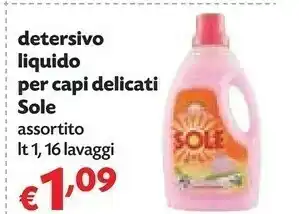 Pam Sole Detersivo Liquido Per Capi Delicati offerta