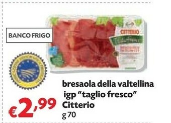 Pam Citterio Bresaola Della Valtellina Igp Taglio Fresco offerta