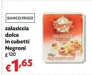 Pam Negroni Salasiccia Dolce In Cubetti offerta