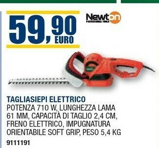 Self Newton Tagliasiepi offerta
