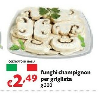 Pam Funghi Champignon Per Griglita offerta