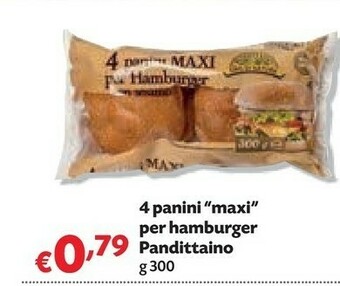 Pam Pandittaino Maxi Panini Per Hamburger 300 G(ml) offerta
