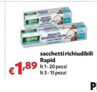 Rapid Sacchetti Richiudibili