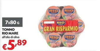 Pam Rio Mare Tonno All'Olio Di Oliva offerta