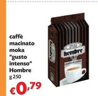 Pam Hombre Caffè Macinato Moka Gusto Intenso offerta
