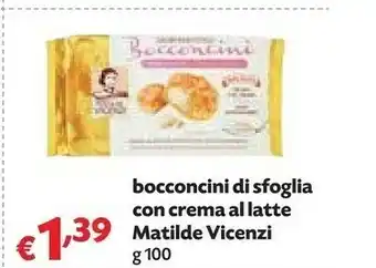 Pam Matilde Vicenzi Bocconcini Di Sfoglia Con Crema Al Latte offerta