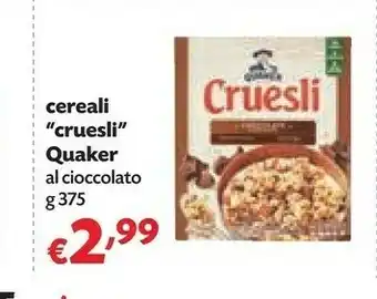 Pam Quaker Cruesli Cioccolato 375 G(ml) offerta