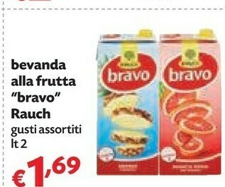 Rauch Bevanda Alla Frutta Bravo Gusti Assortiti