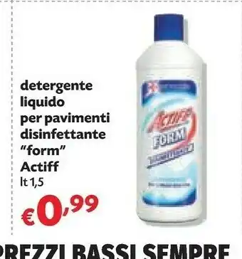 Pam Actiff Detergente Liquido Per Pavimenti Disinfettante Form offerta