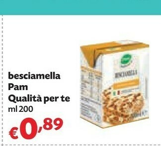 Pam Pam & Panorama - Besciamella Pronta Per Cucinare 200 G(ml) offerta