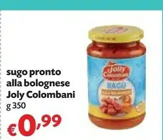 Pam Joly Colombani Sugo Pronto Alla Bolognese offerta
