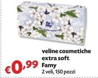 Pam Famy Veline Cosmetiche Extra Soft 2 Veli, 150 Pezzi offerta