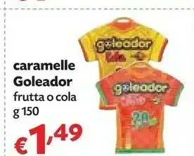 Panorama Goleador Caramelle Frutta O Cola offerta
