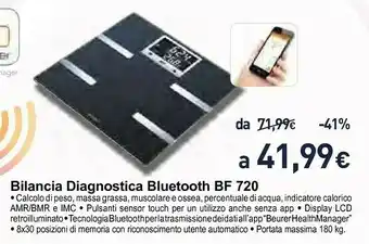 Beurer Bilancia Diagnostica Bluetooth BF 720
