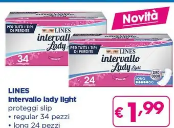Acqua & Sapone Lines Intervallo Lady Light Proteggi Slip offerta