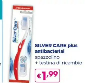 Acqua & Sapone Silver Care Plus Antibacterlal Spazzolino + Testina Di Ricambio offerta