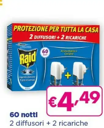 Acqua & Sapone Raid 2 Diffusori +2 Ricariche offerta