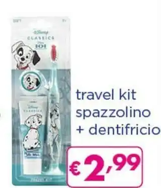 Acqua & Sapone Mr. White Travel Kit Spazzolino + Dentifricio offerta